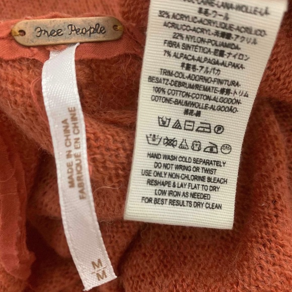 FREE PEOPLE alpaca rolled hem knit sweater - Picture 5 of 5